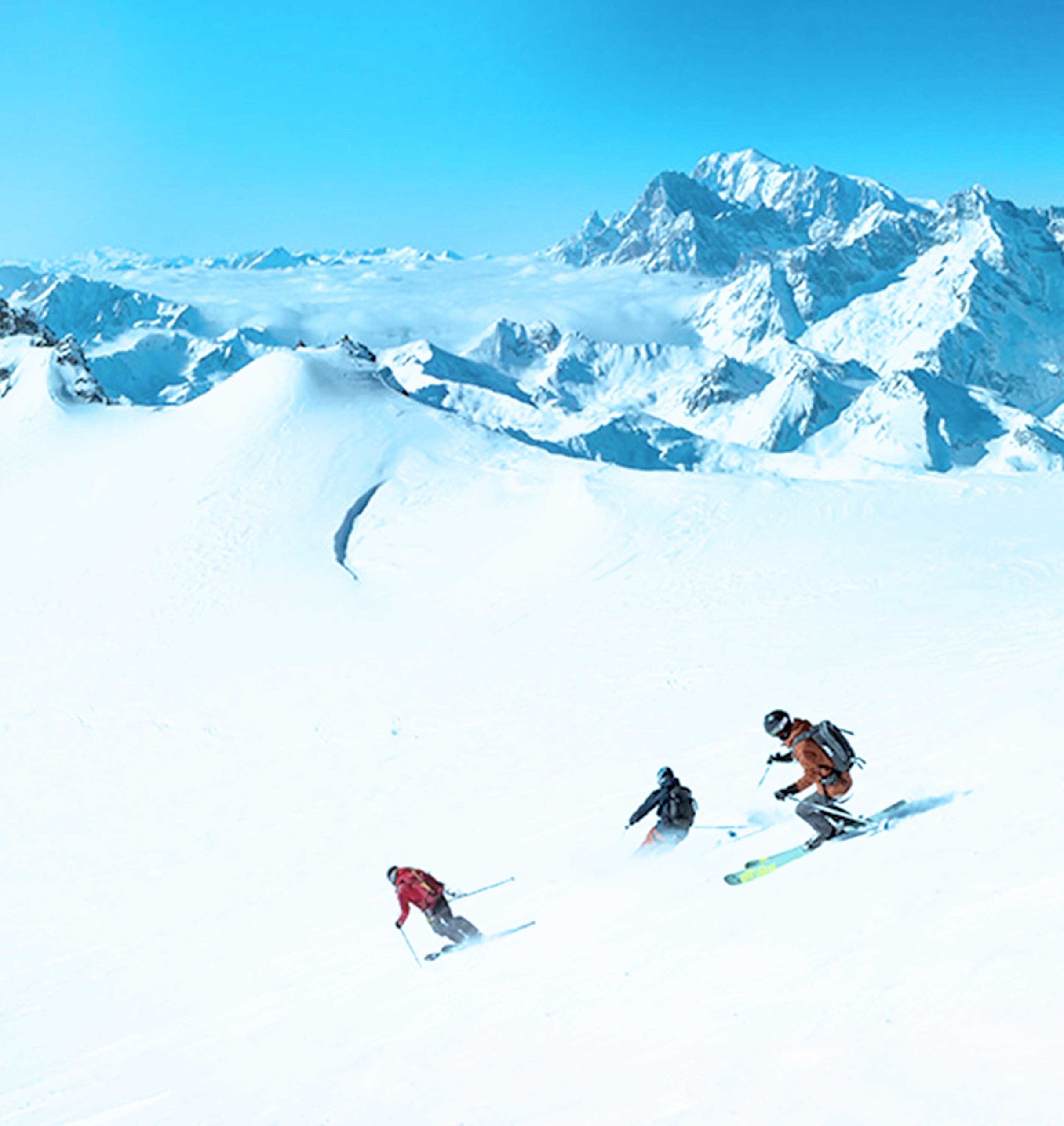 Ski slope in Verbier